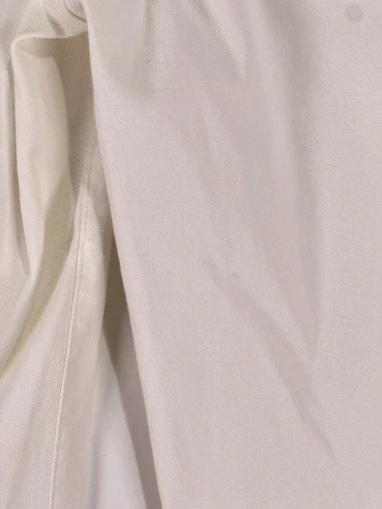 Spanx White Stretch Twill Cropped Wide Leg Pants Medium Petite - Picture 5 of 14